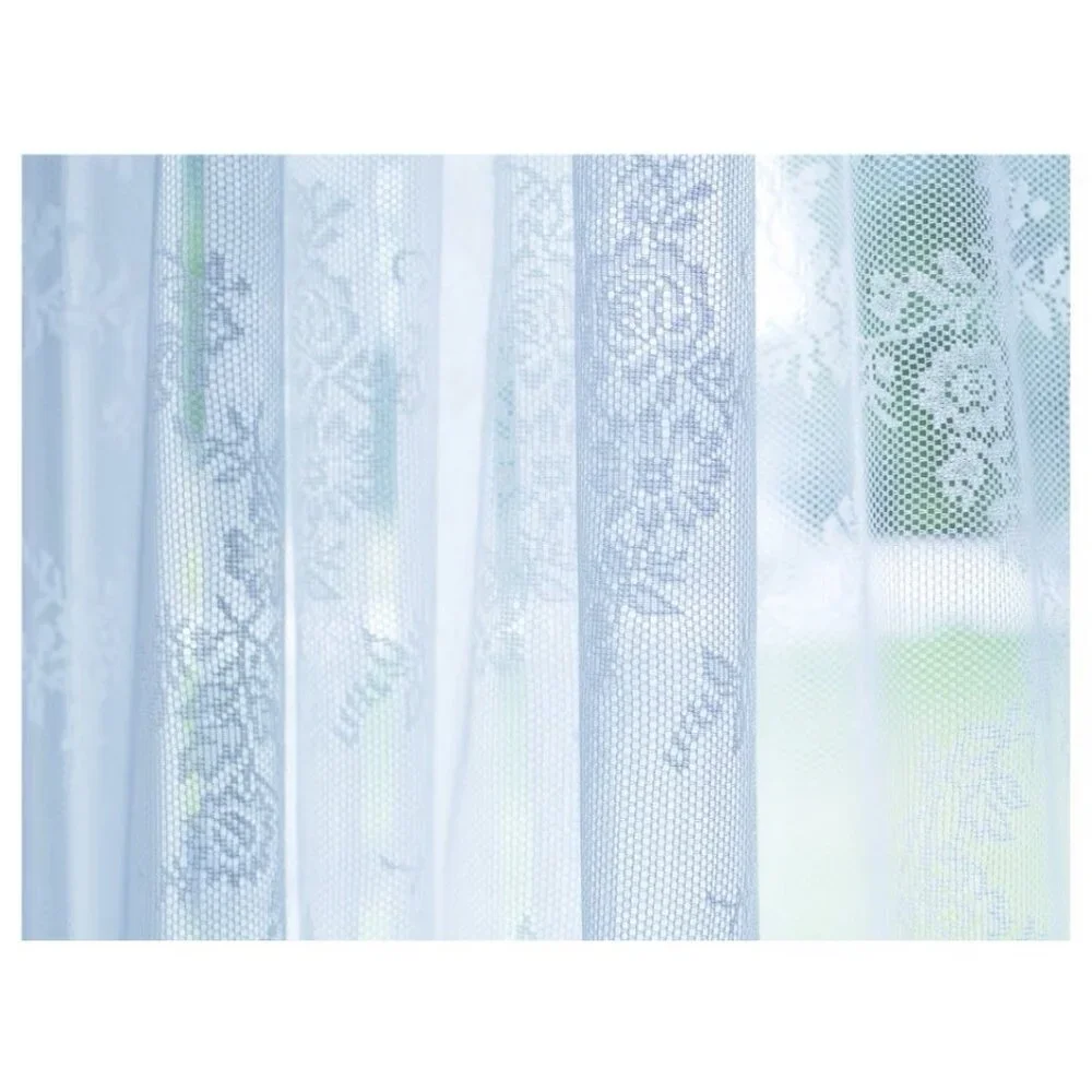 IKEA Lovely Classic White Alvine Spets 145 x 250cm Lace Net Curtains Sealed New